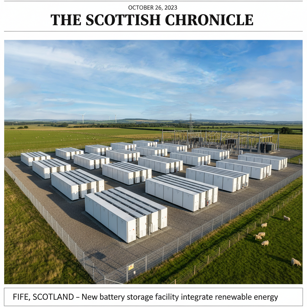 TagEnergy Secures Funding for Fourth UK Battery Energy Storage Project in Fife